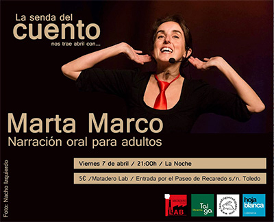 Cartel Senda general abril 2017 Marta Marco