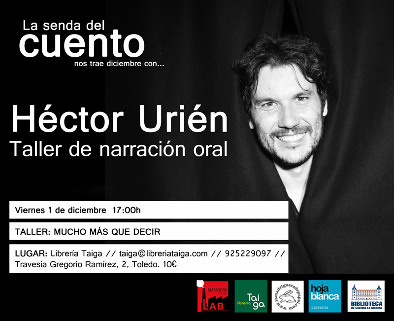 Cartel Senda taller diciembre 2017 Héctor Urién