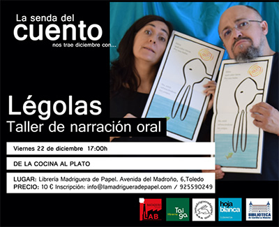 Cartel Senda taller diciembre 2017 Légolas