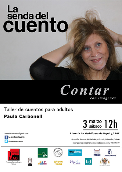 Cartel Senda taller marzo 2018 Paula Carbonell
