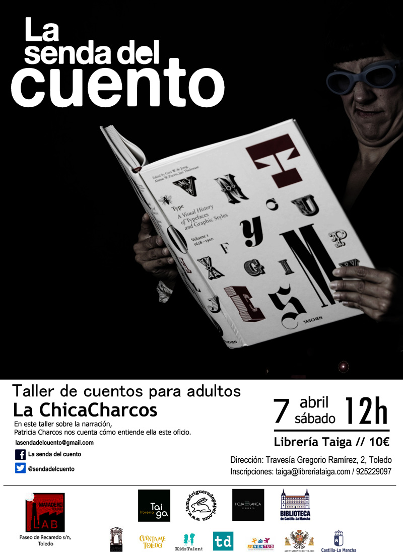 Cartel Senda taller abril 2018 La Chica Charcos