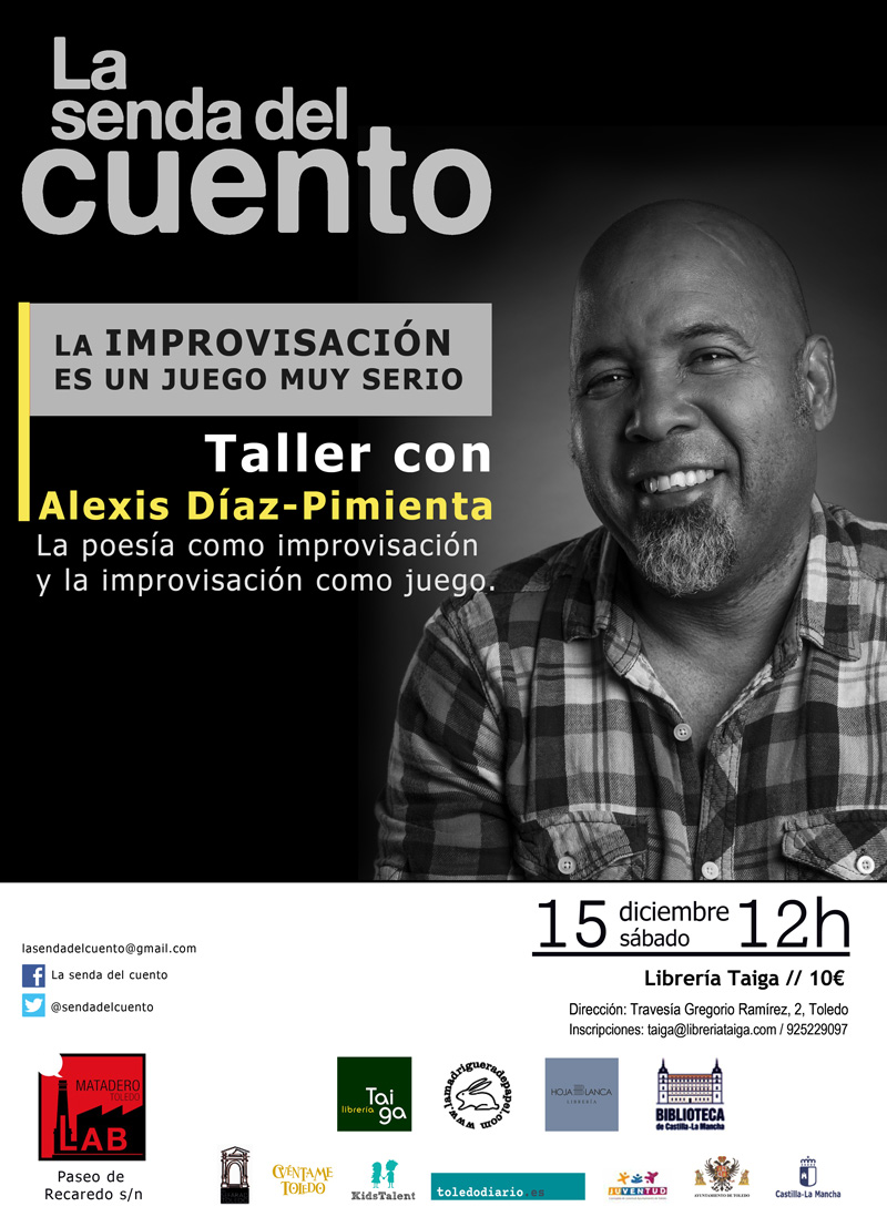 Cartel Senda taller diciembre 2018 Alexis Díaz-Pimienta