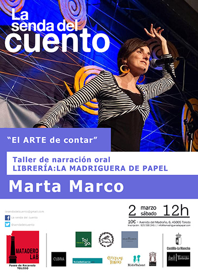 Cartel Senda taller marzo 2019 Marta Marco
