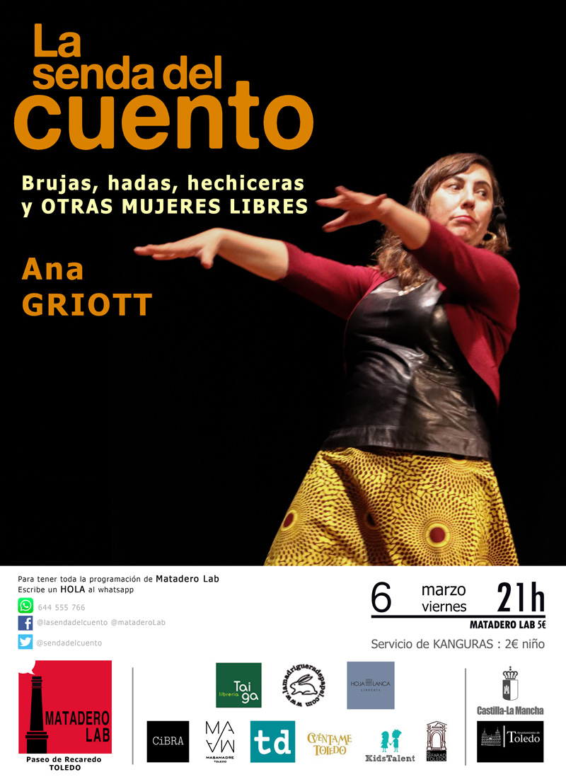 Cartel Senda general marzo 2020 Ana Griott