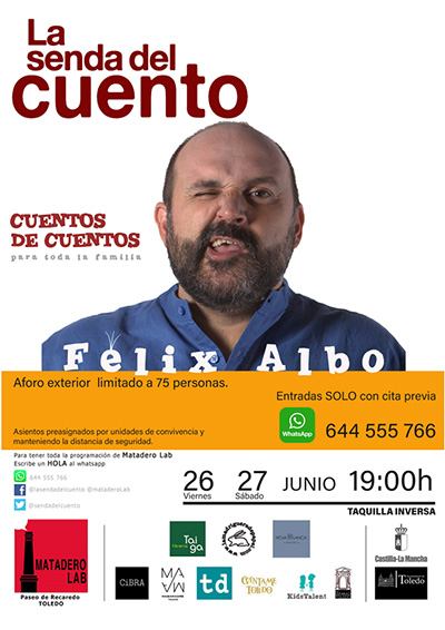 Cartel Senda familiar junio 2020 Félix Albo