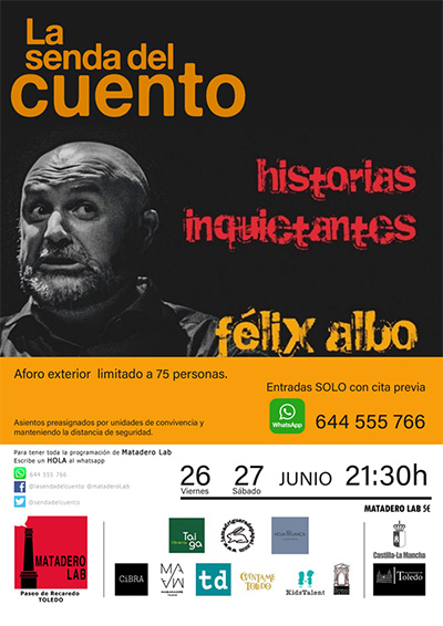 Cartel Senda general abril 2020 Félix Albo