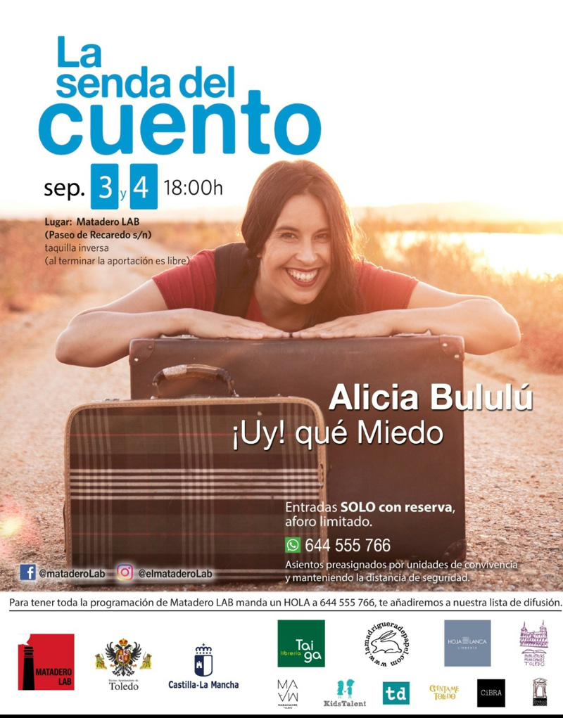 Cartel Senda familiar septiembre 2020 Alicia Bululu