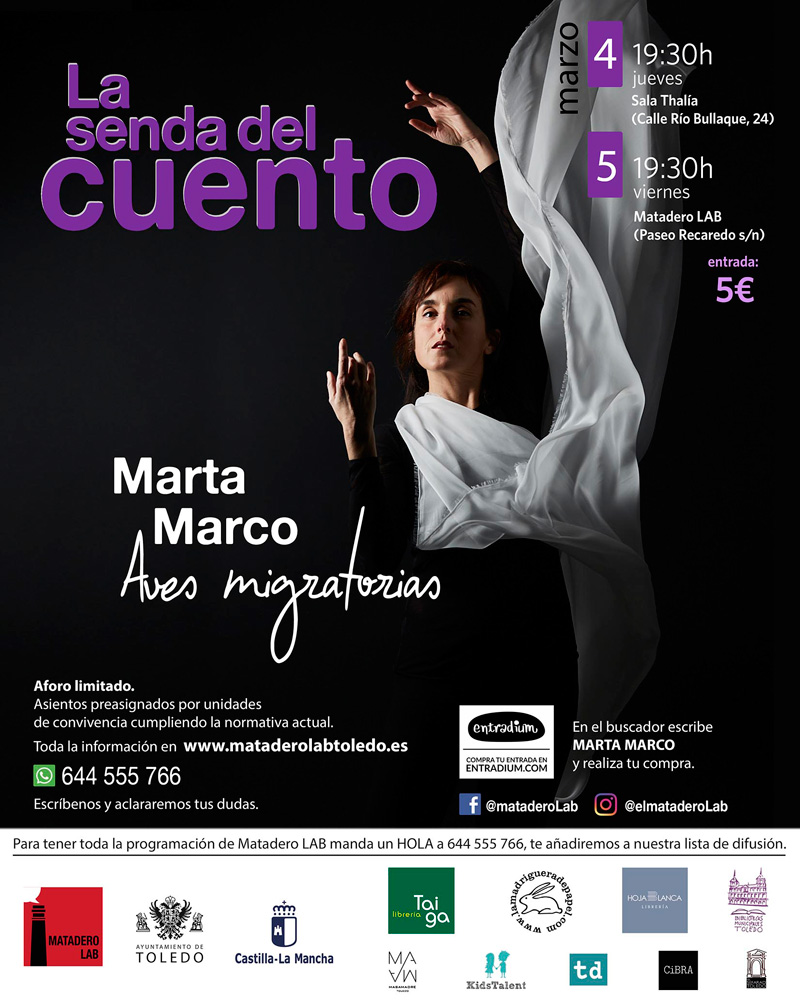 Cartel Senda general marzo 2021 Marta Marco