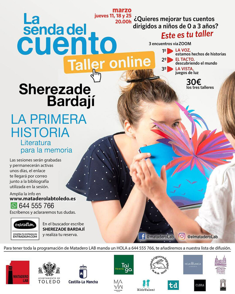 Cartel Senda taller marzo 2021 Sherezade Bardají