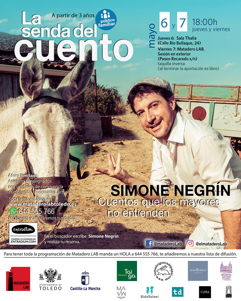 Cartel Senda familiar junio 2021 Simone Negrín