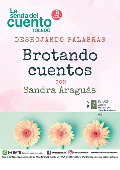 Cartel Senda familiar noviembre 2025 Sandra Araguás