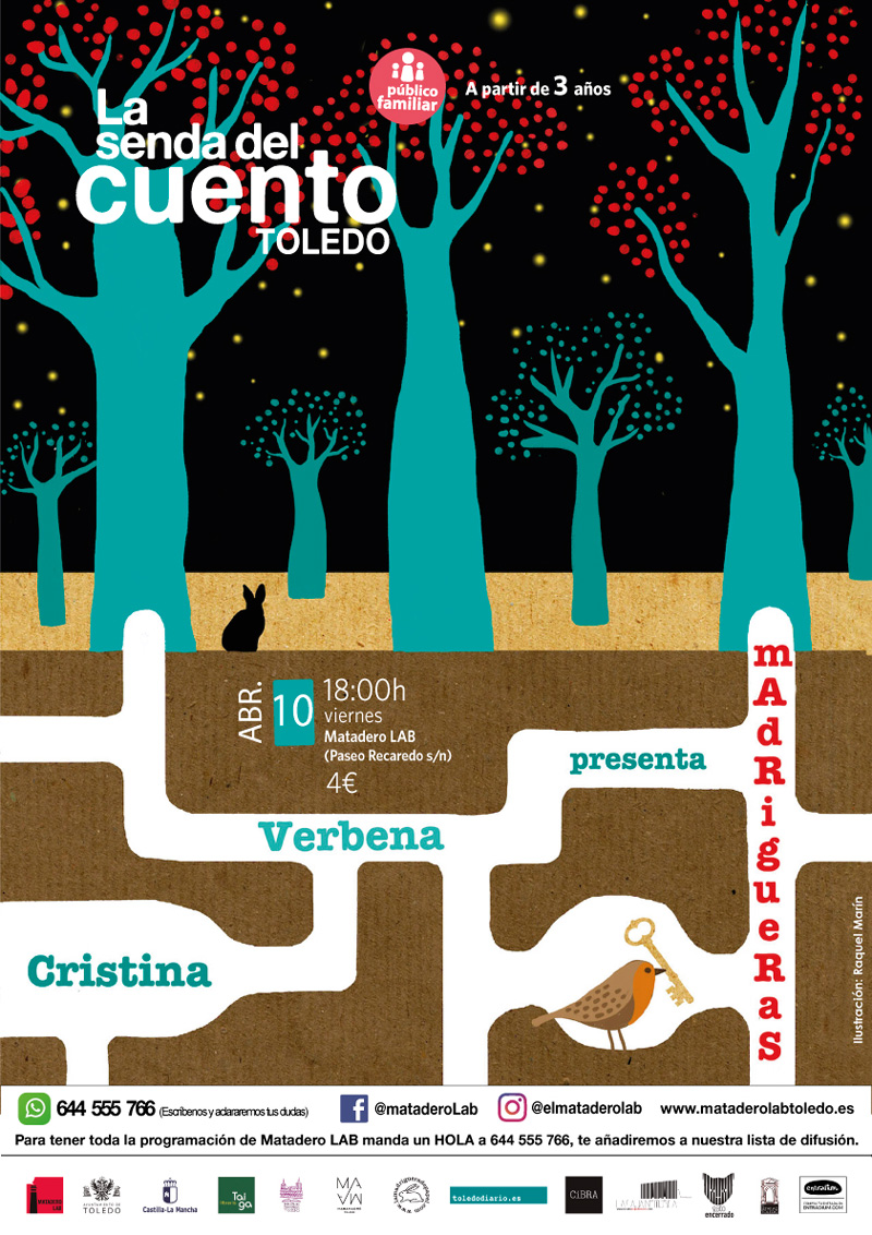 Cartel Senda familiar abril 2026 Cristina Verbena